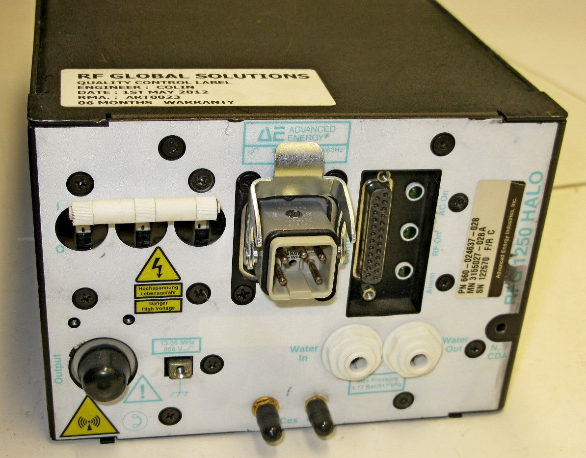 <font color='#FF0000'>ADVANCED ENERGY RFG 1250</font>